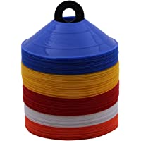 World Sport - Juego de Conos de Disco- con Correa de Transporte- 100 Unidades
